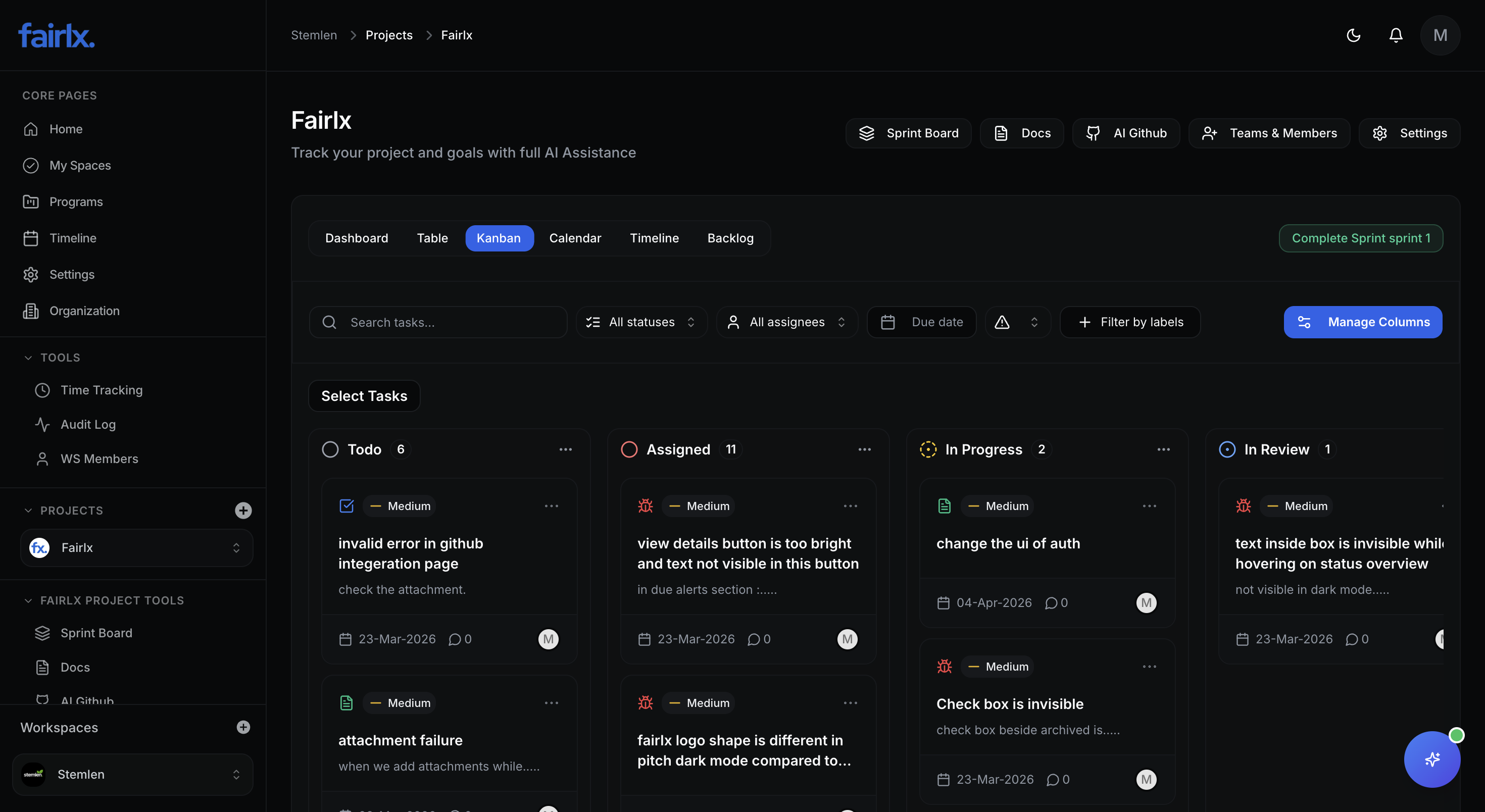 Boards UI preview