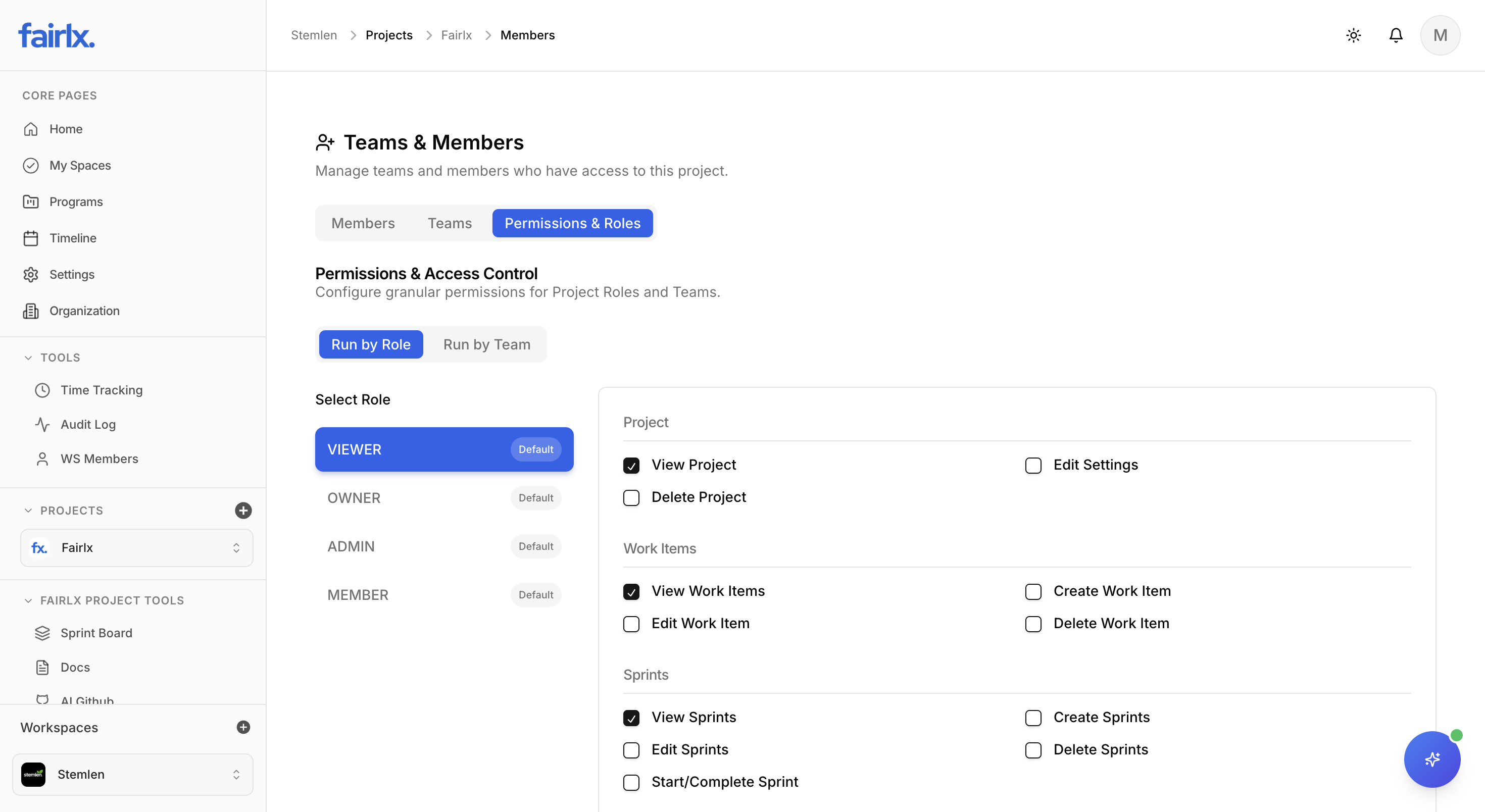 Team Collaboration Interface - Light Mode